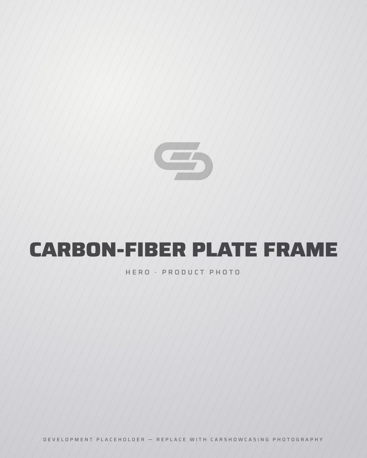 Carbon-fibre license plate frame