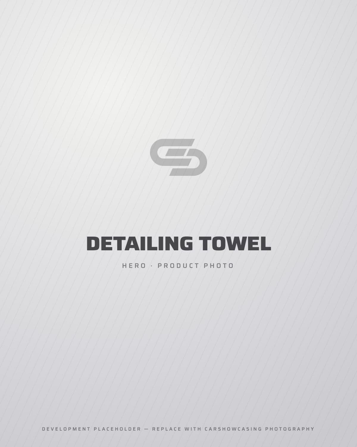 Folded black detailing towel
